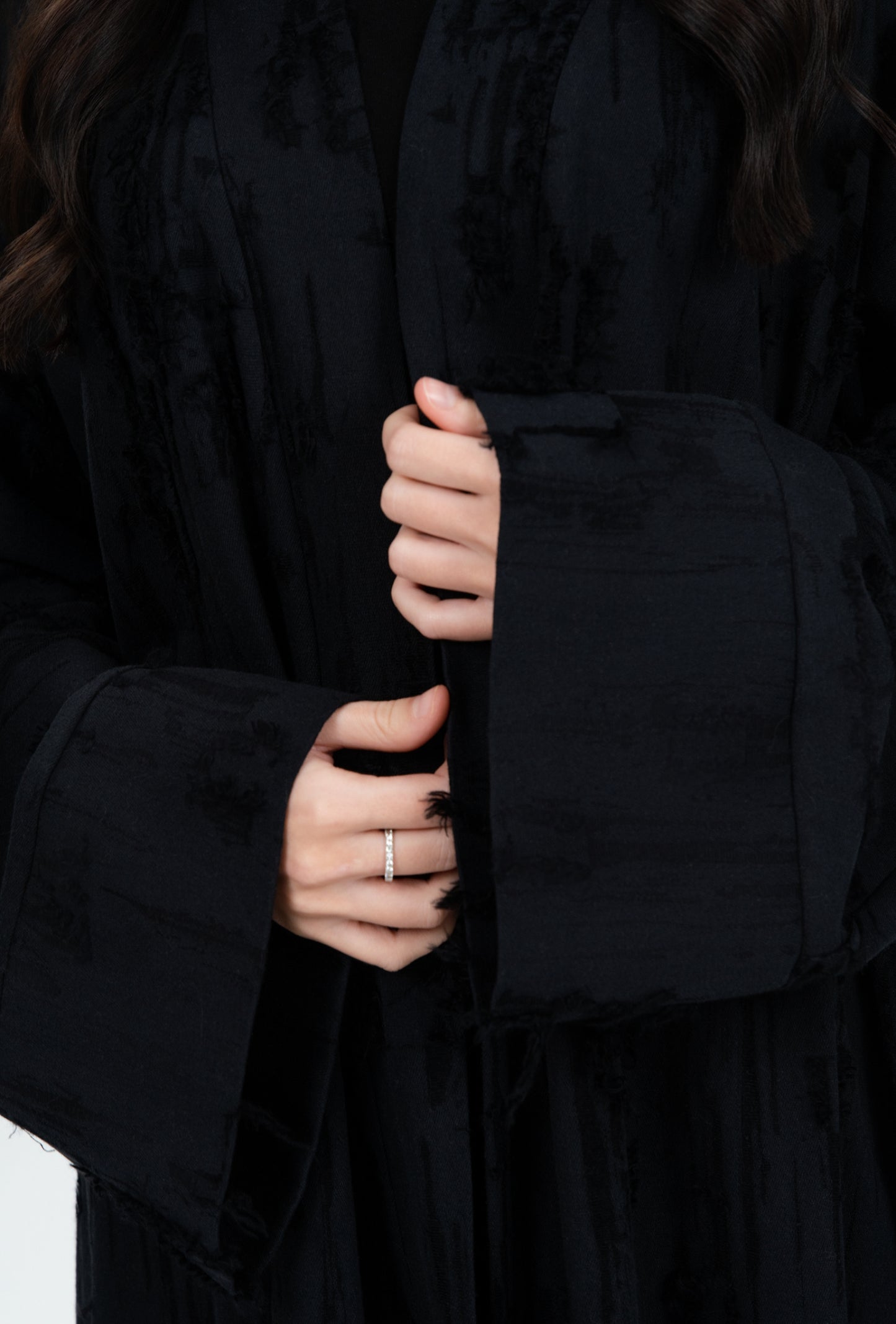 Black Winter Abaya