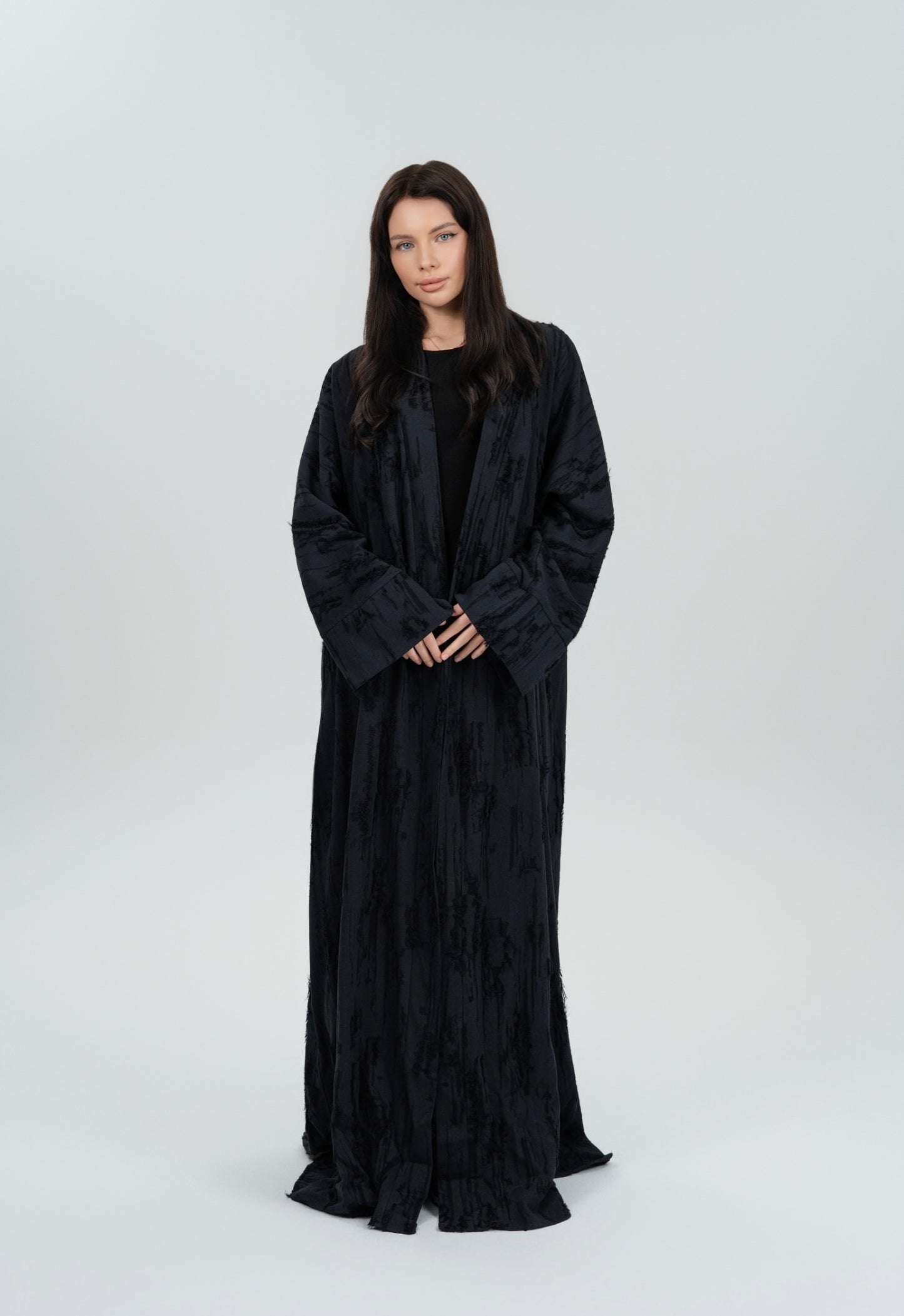 Black Winter Abaya